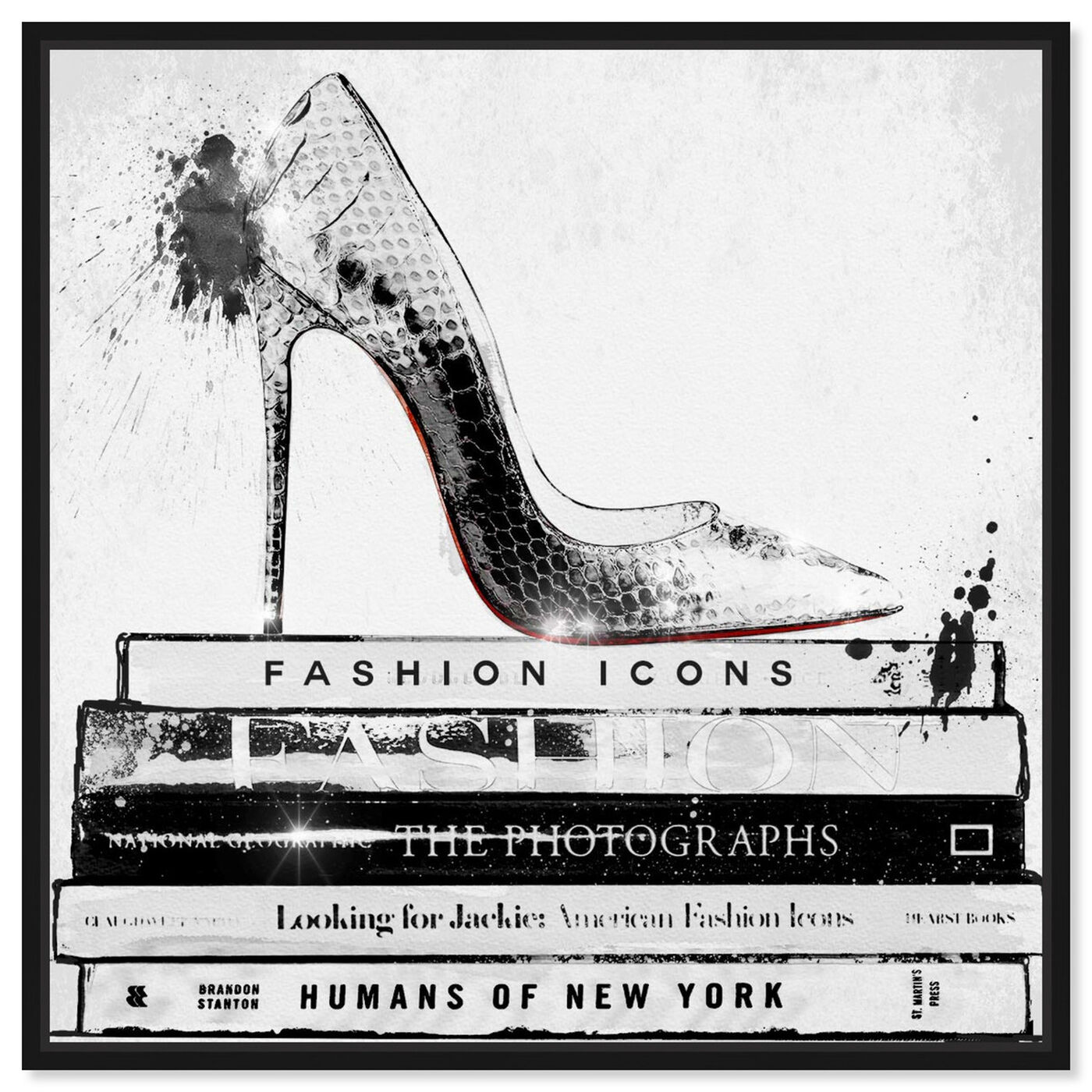 Front view of Fashion Icons featuring fashion and glam and shoes art.
