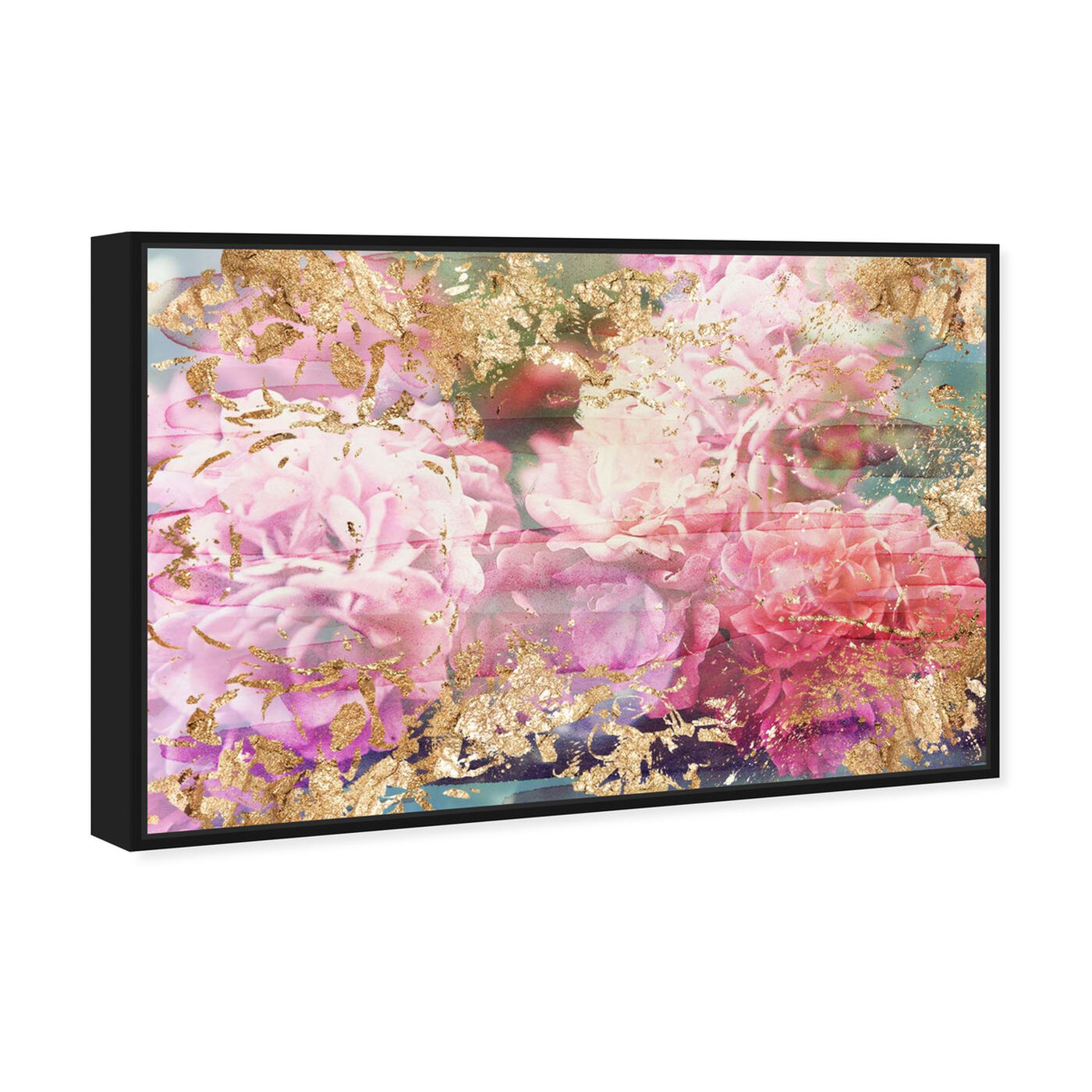Angled view of Rose Rhapsody featuring floral and botanical and florals art.
