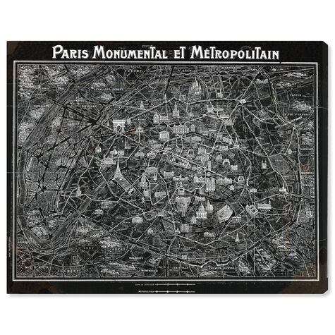 Paris Metropolitain Map 1920