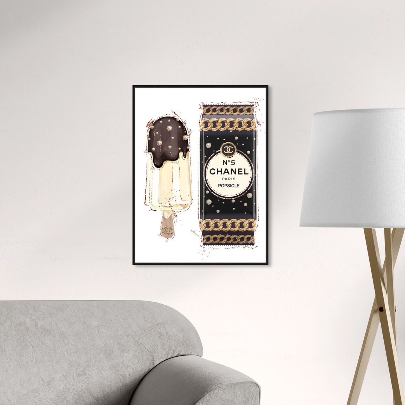 Hanging view of Sweet Fashion Chocolate I featuring fashion and glam and jewelry art.