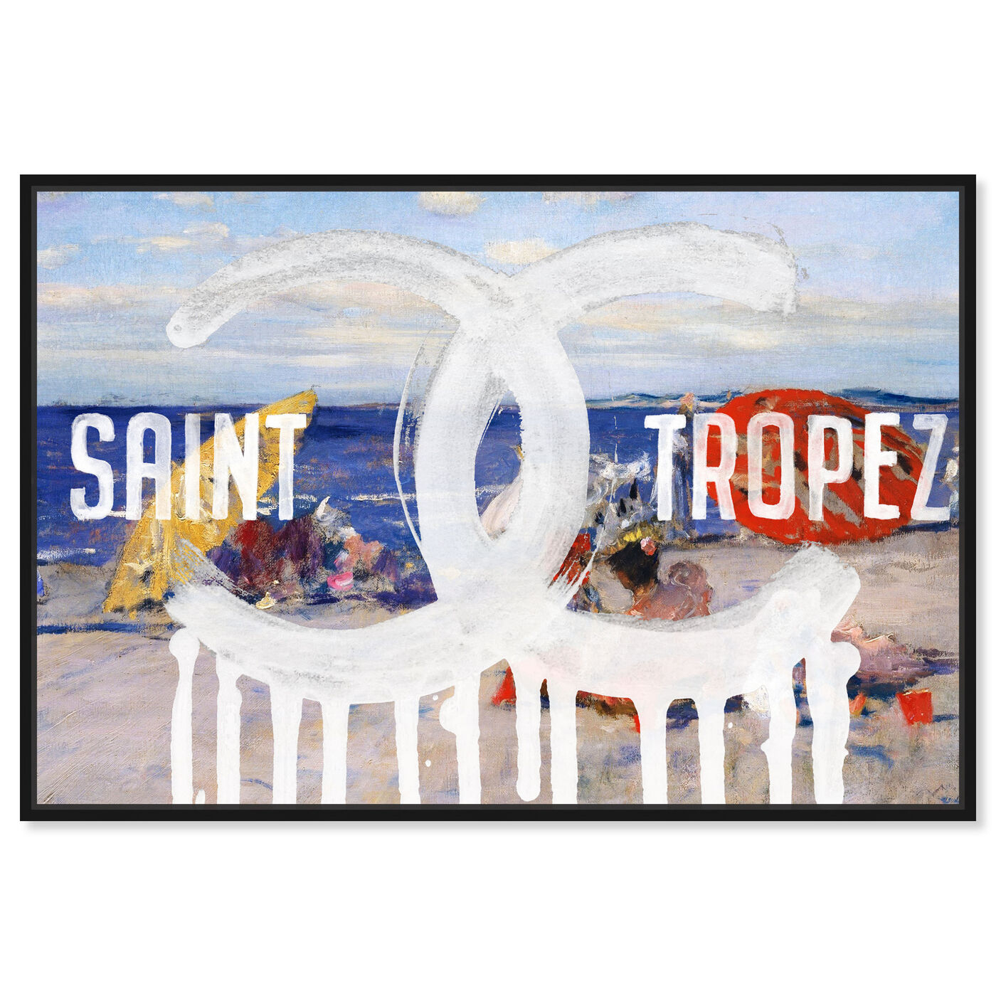 Front view of St Tropez Drop featuring fashion and glam and fashion lifestyle art.