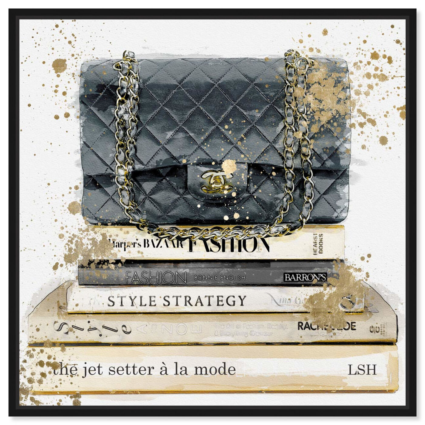Front view of Jetsetter a la Mode I featuring fashion and glam and handbags art.