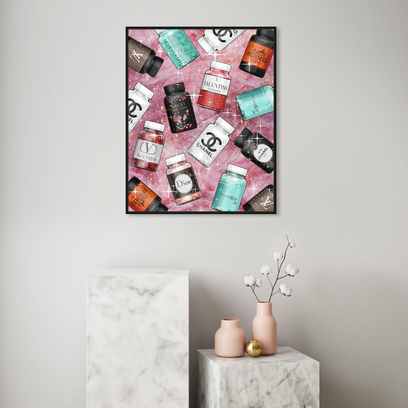 Hanging view of Fashion Vitamins featuring fashion and glam and fashion lifestyle art.