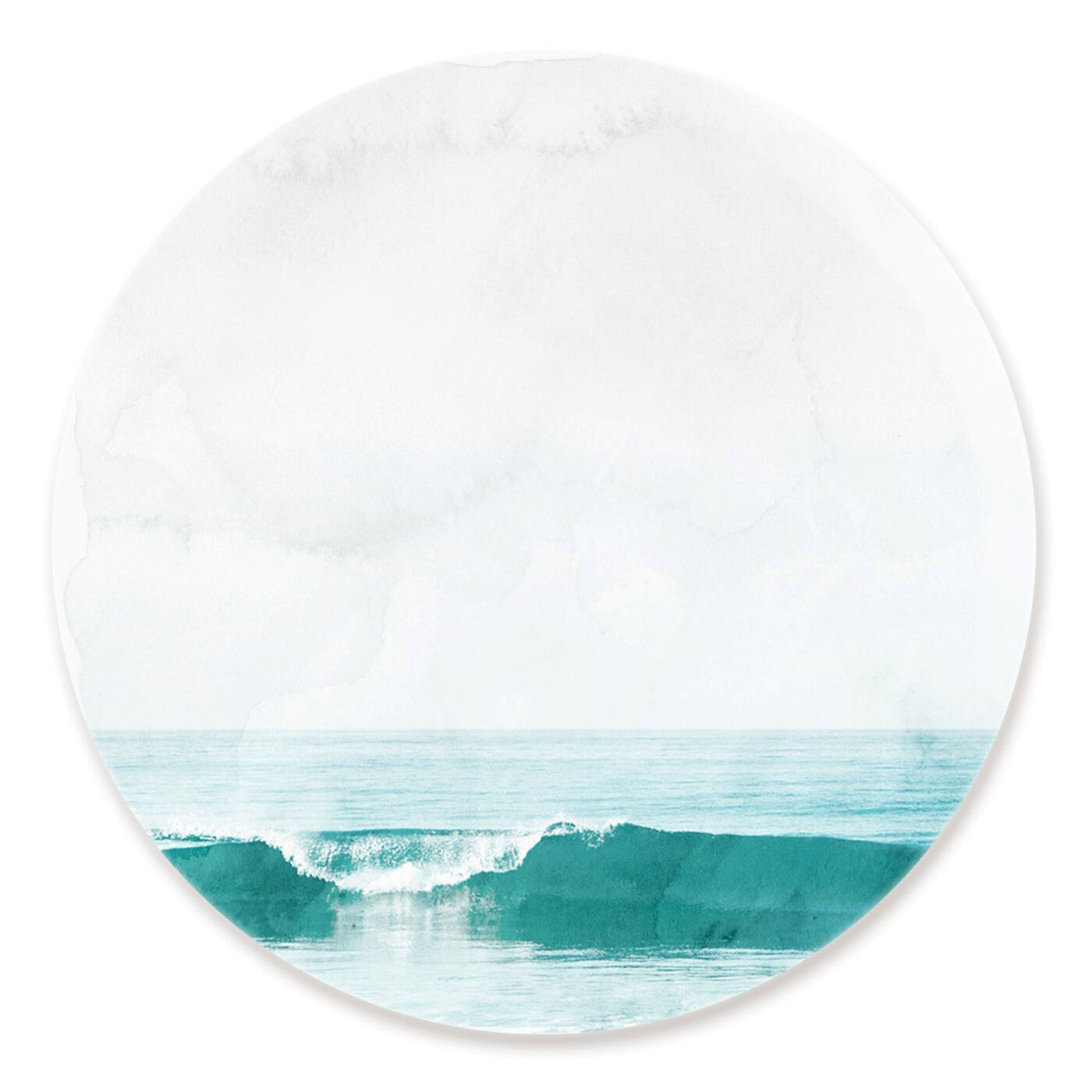 Front view of The Wave Circle featuring nautical and coastal and coastal landscapes art.