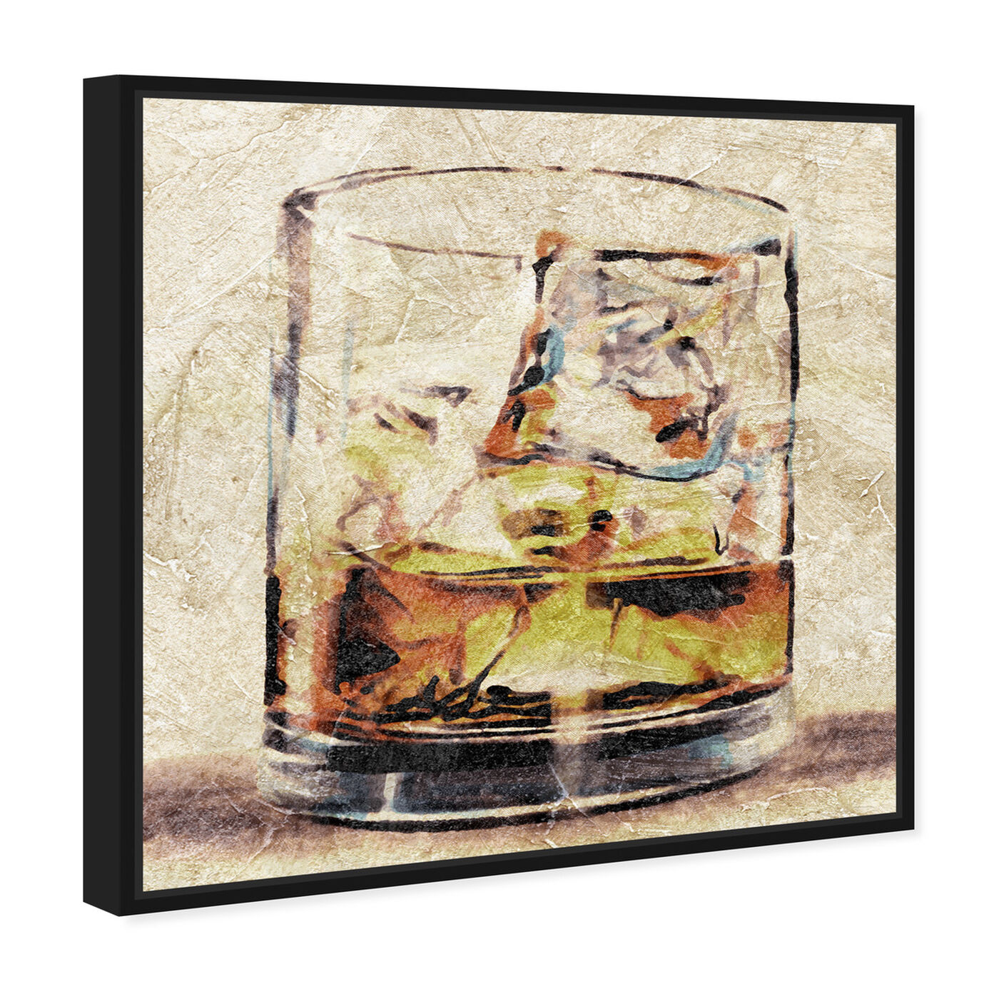 Angled view of Scotch Glass featuring drinks and spirits and liquor art.