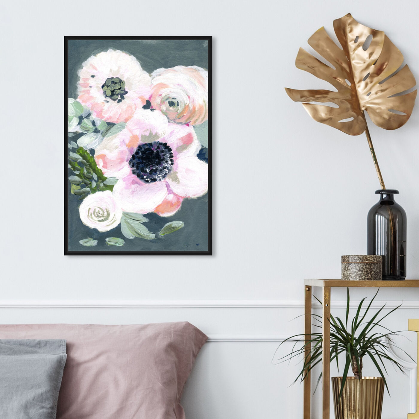 Hanging view of Vintage Gathers featuring floral and botanical and florals art.