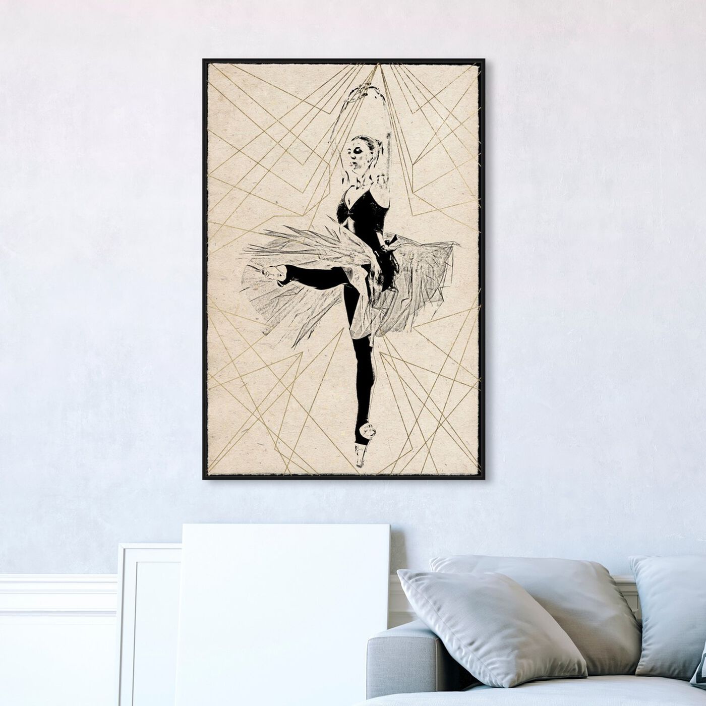Hanging view of Ballet II Print featuring sports and teams and ballet art.