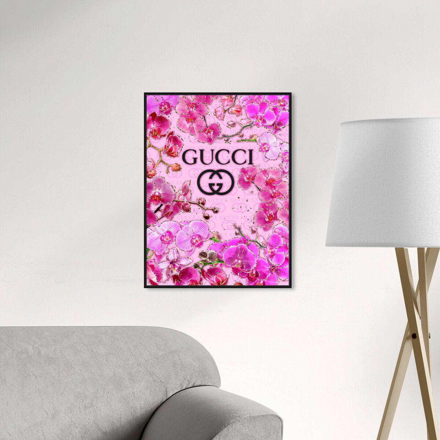 Hanging view of The Orchid Garden featuring floral and botanical and florals art.