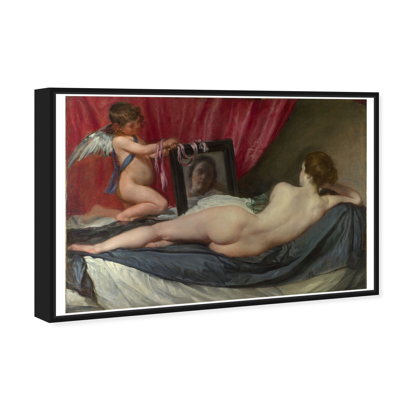 Angled view of Velazquez - Rokeby Venus featuring classic and figurative and nudes art.