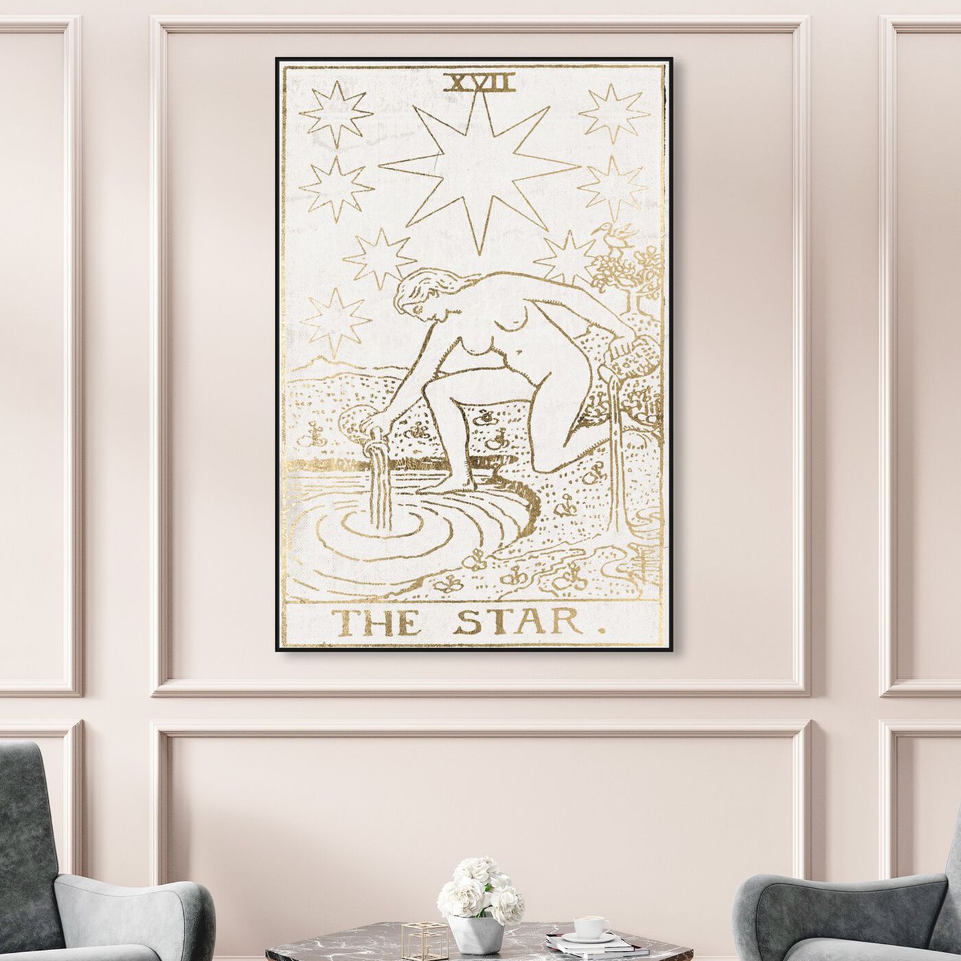 Hanging view of The Star Tarot Luxe featuring spiritual and religious and zodiac art.