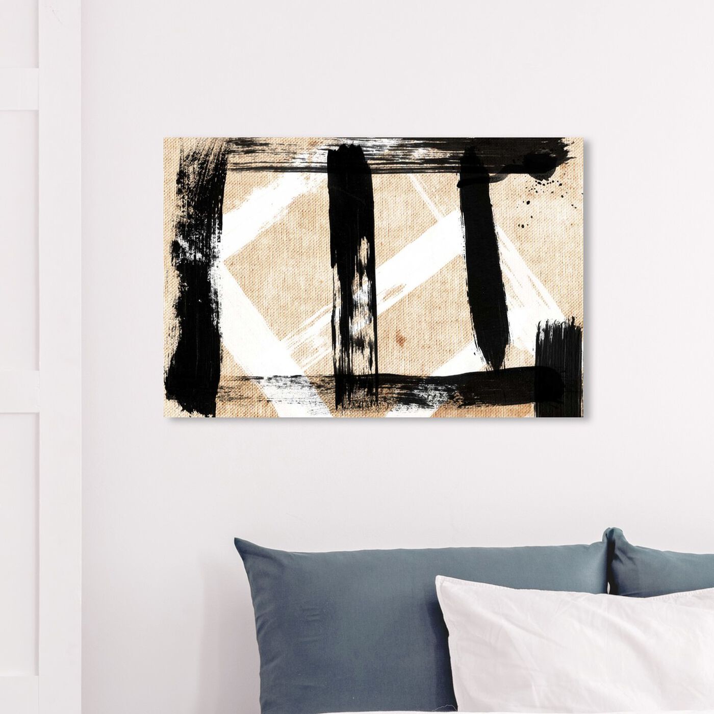 Hanging view of Five Vix featuring abstract and paint art.