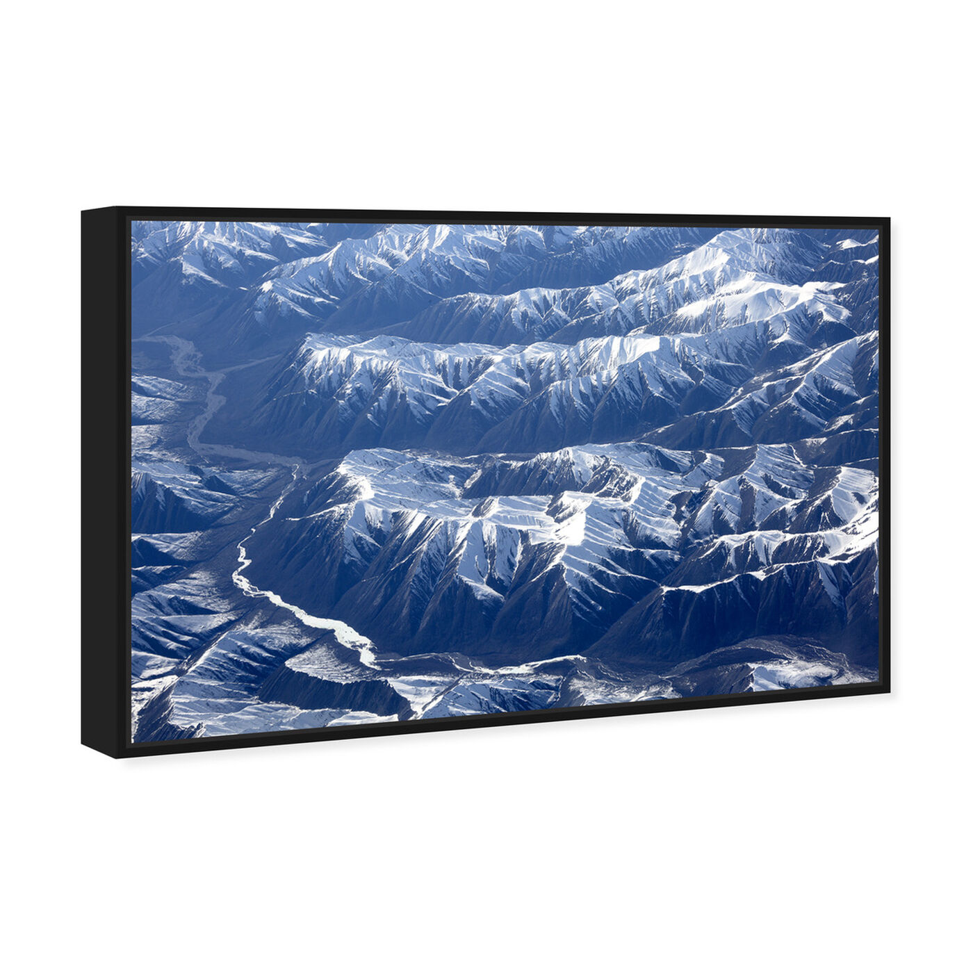 Angled view of Curro Cardenal - Aero View IV featuring nature and landscape and mountains art.