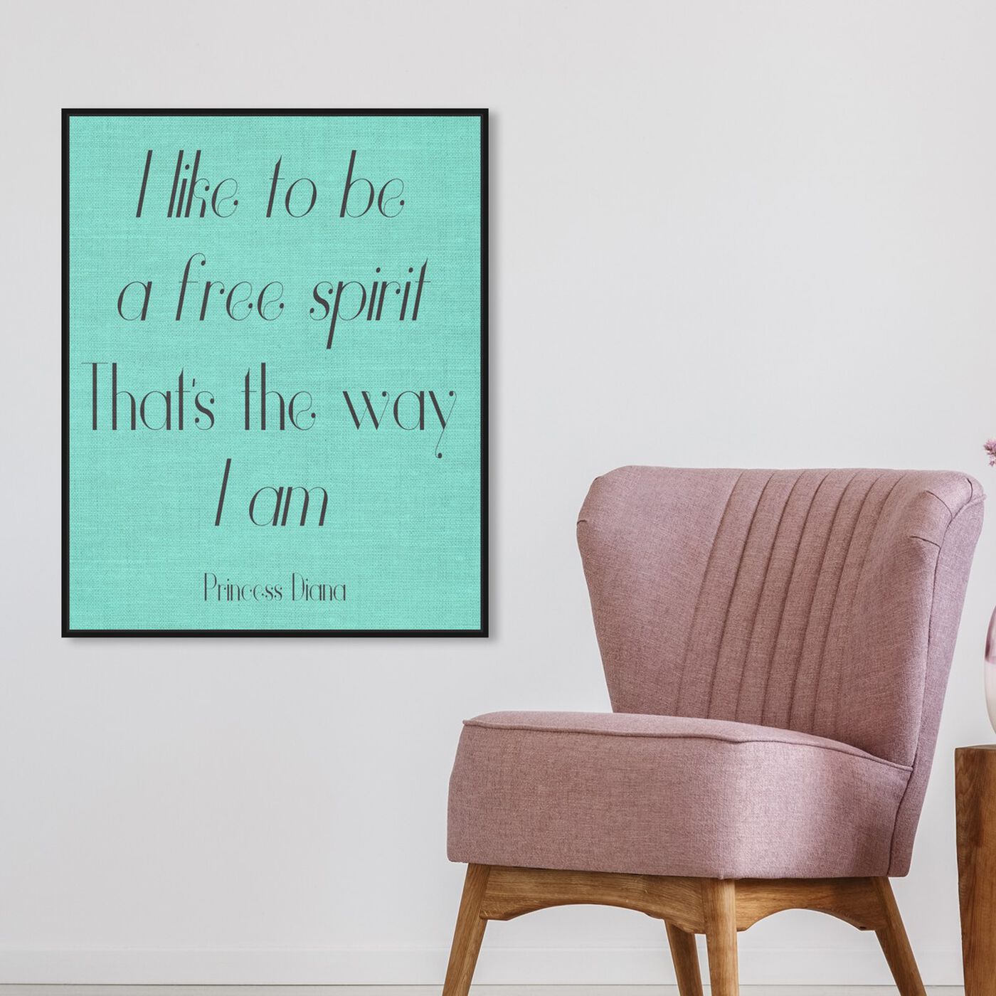 Hanging view of Free Spirit featuring typography and quotes and inspirational quotes and sayings art.