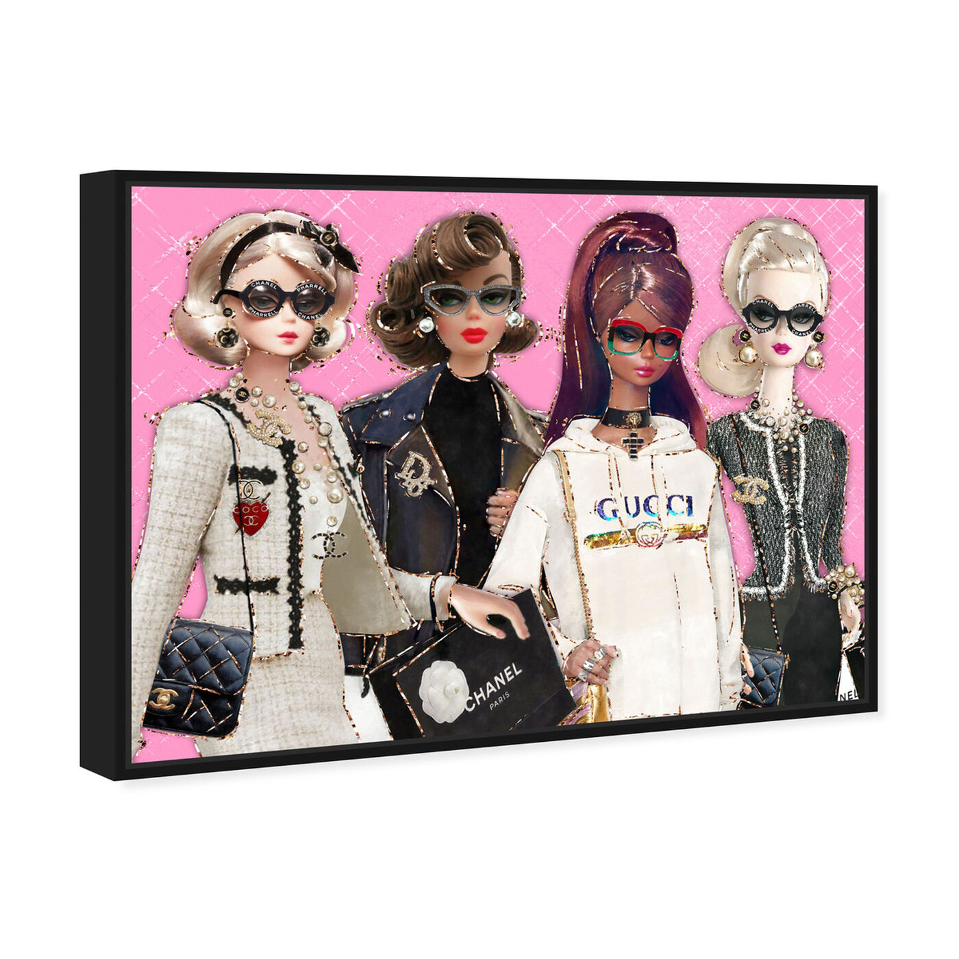 You Can't Sit With Us  Fashion Wall Art by The Oliver Gal