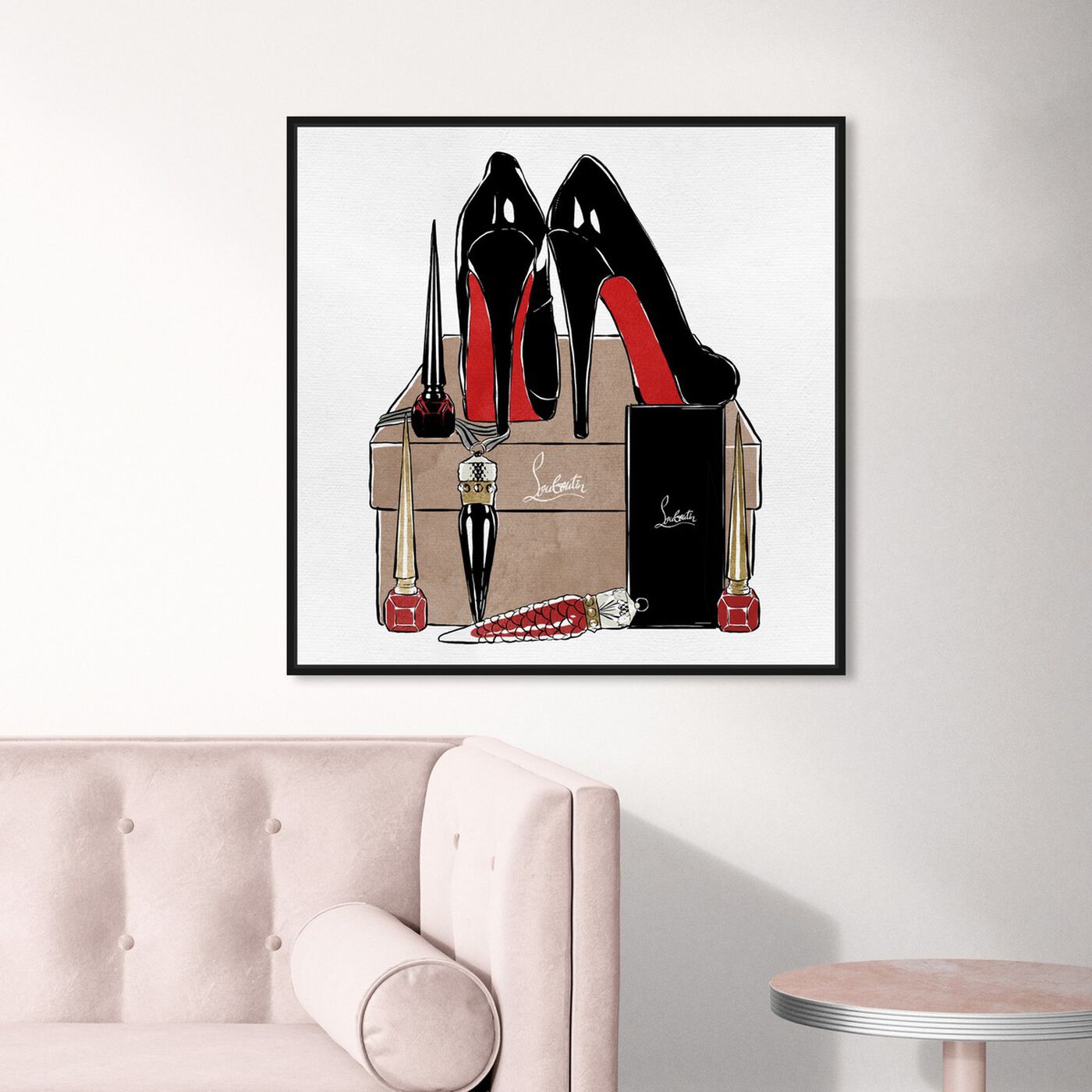 Hanging view of High Heels High Fashion featuring fashion and glam and shoes art.