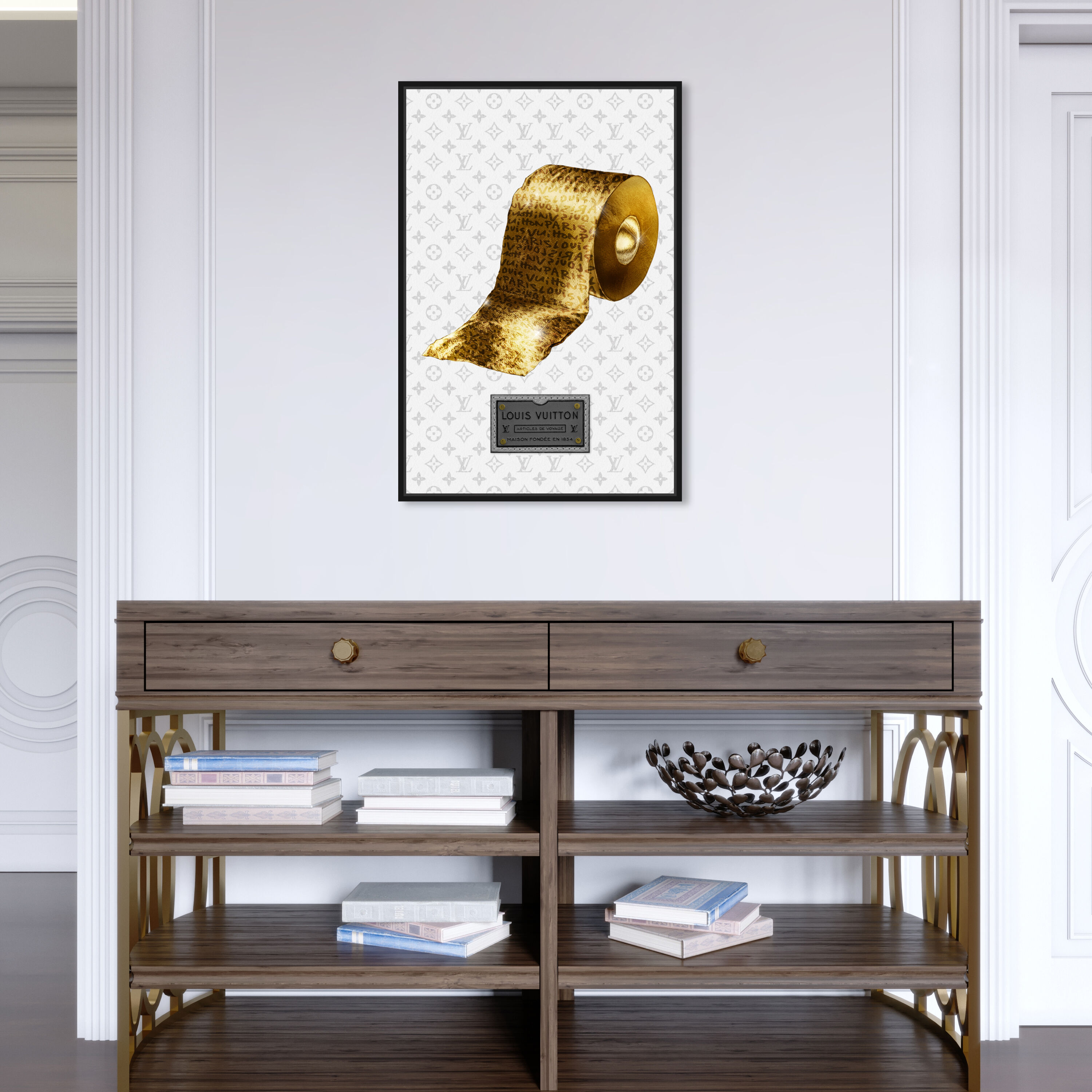 Toilet de Luxe Paris | Fashion and Glam Wall Art by The Oliver Gal