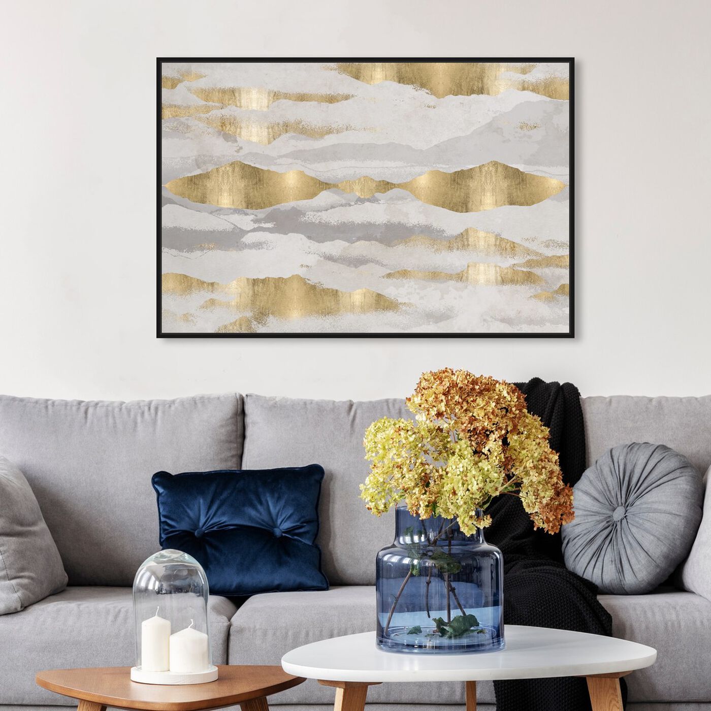 Hanging view of Mountains Of Life featuring abstract and textures art.