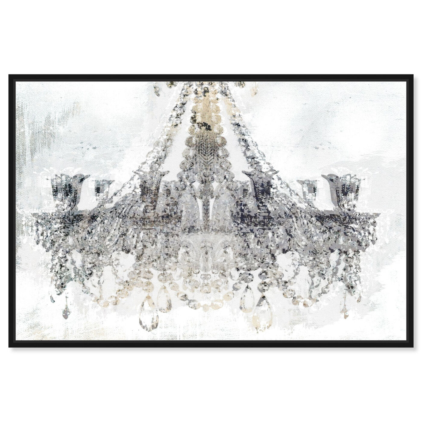 Front view of White Gold Diamonds featuring fashion and glam and chandeliers art.