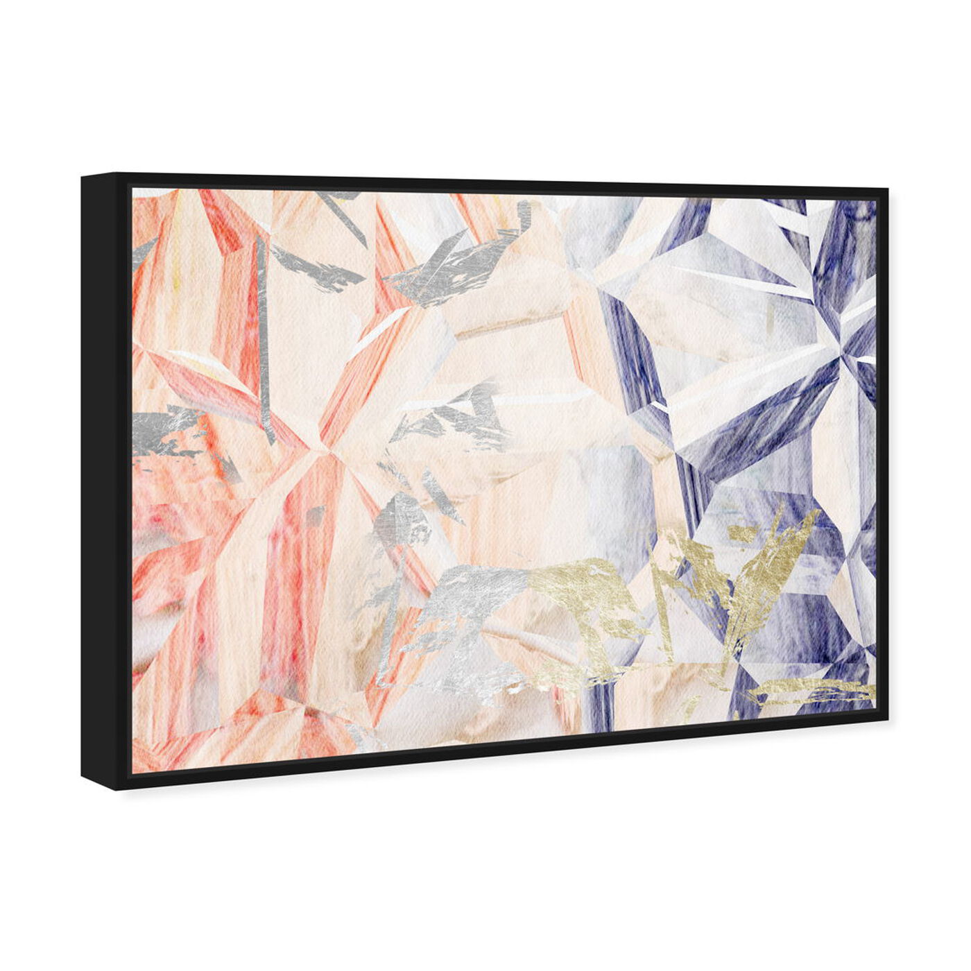 Angled view of Modernist Kind of Love featuring abstract and crystals art.