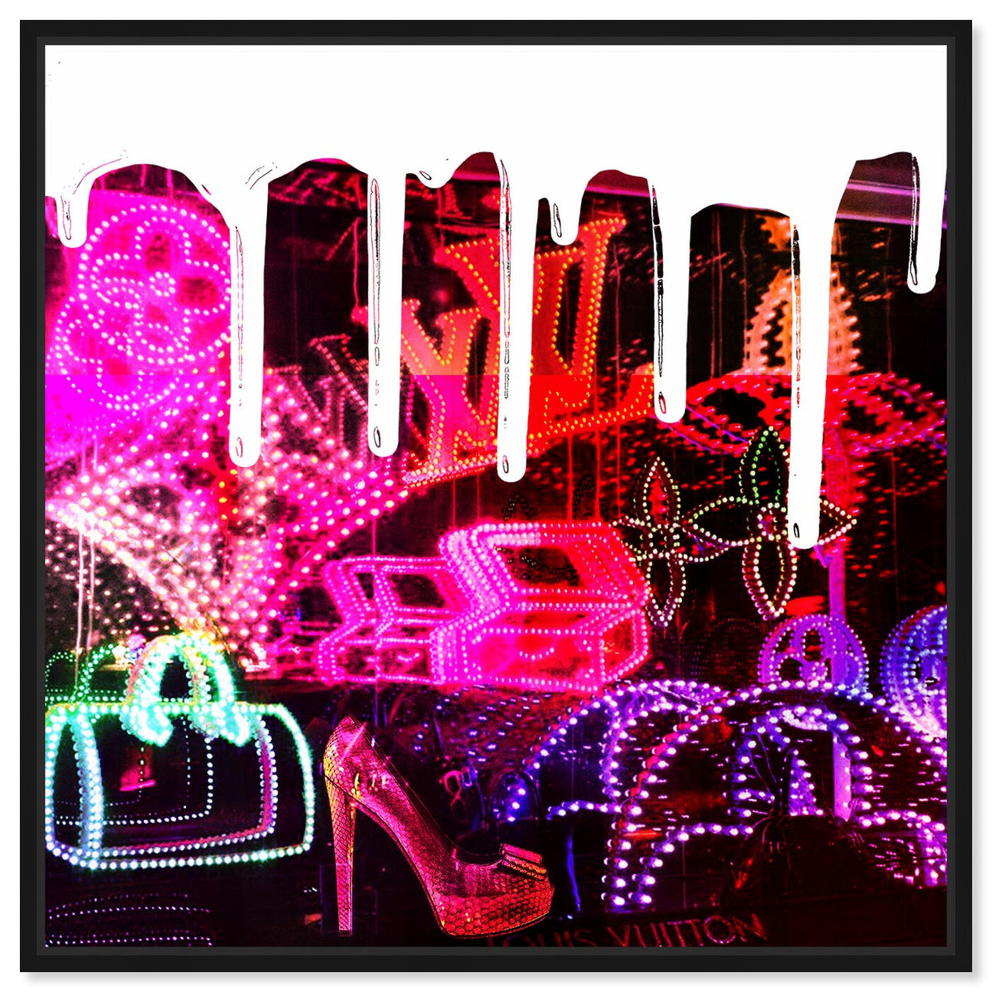 Front view of Neon Dreams  featuring fashion and glam and shoes art.