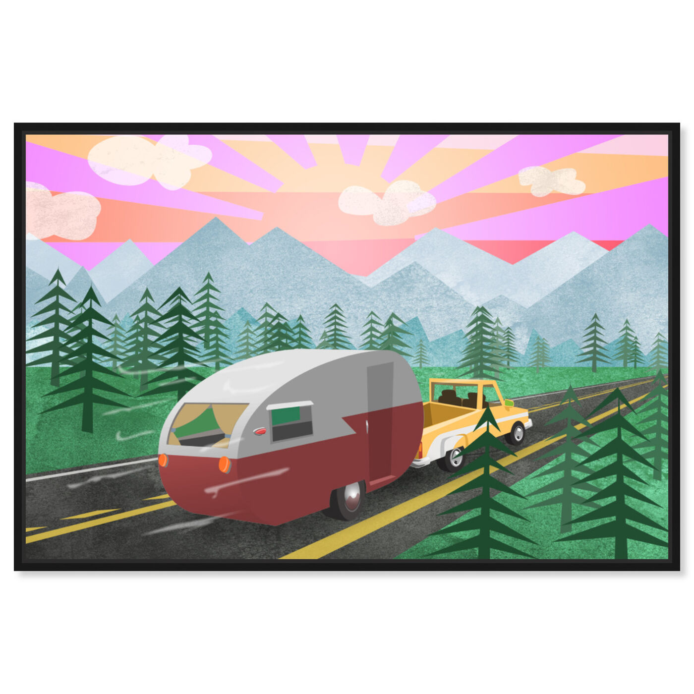 Front view of Cool Camper featuring entertainment and hobbies and camping art.