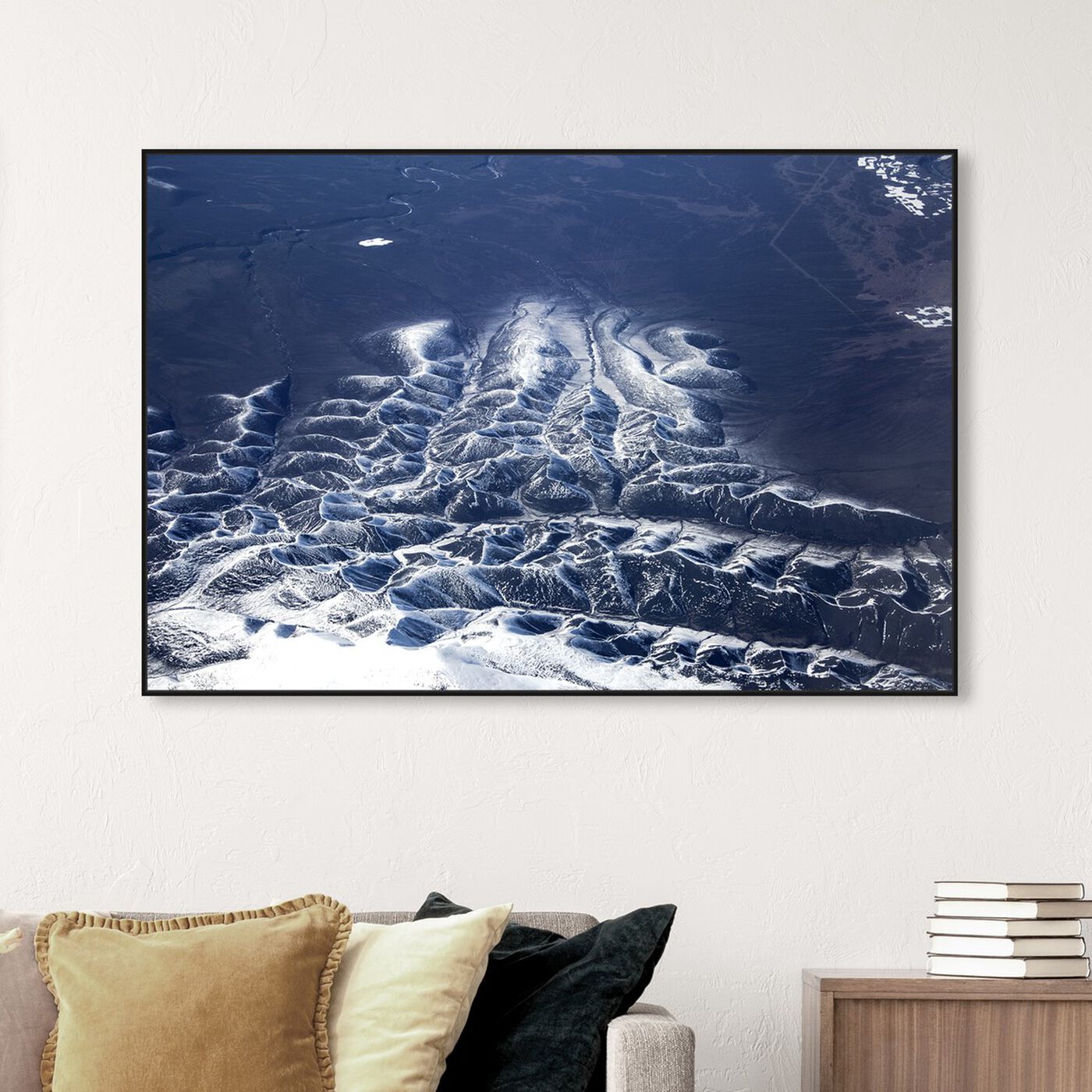 Hanging view of Curro Cardenal - Aero View VI featuring nature and landscape and mountains art.