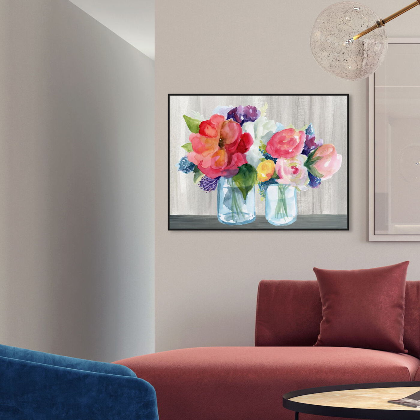 Hanging view of Flower Shop featuring floral and botanical and florals art.