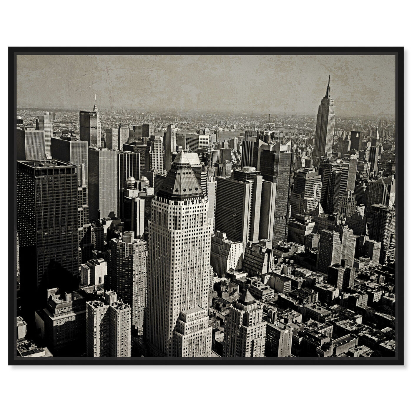 Front view of NYC 3 featuring cities and skylines and united states cities art.