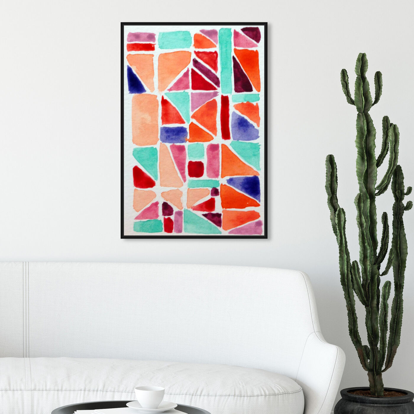 Hanging view of Small Details featuring abstract and geometric art.