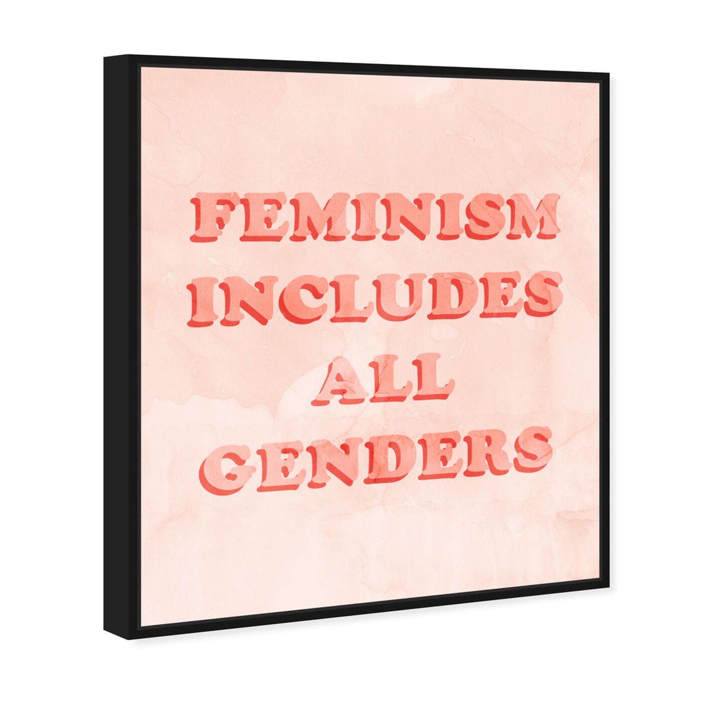 Angled view of Including All Genders featuring typography and quotes and empowered women quotes and sayings art.
