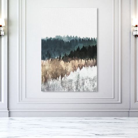 Pine Forest Watercolor