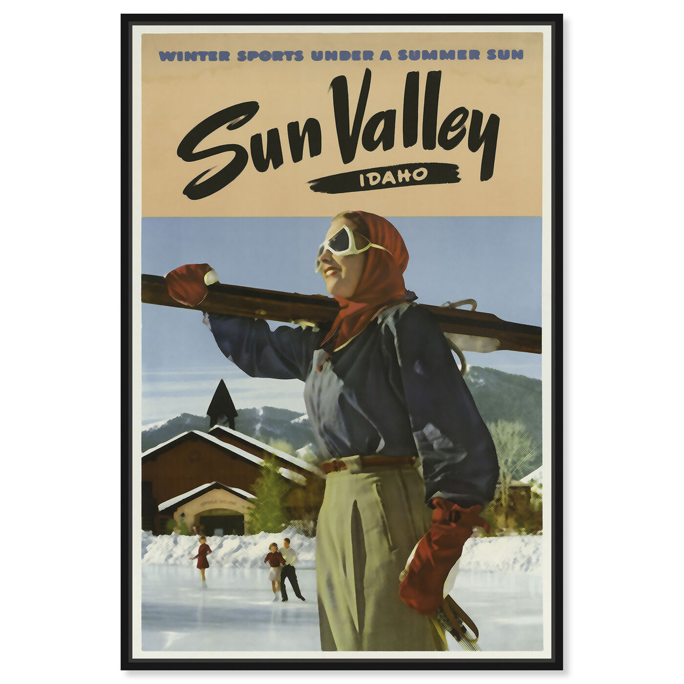 Front view of Sun Valley featuring sports and teams and skiing art.