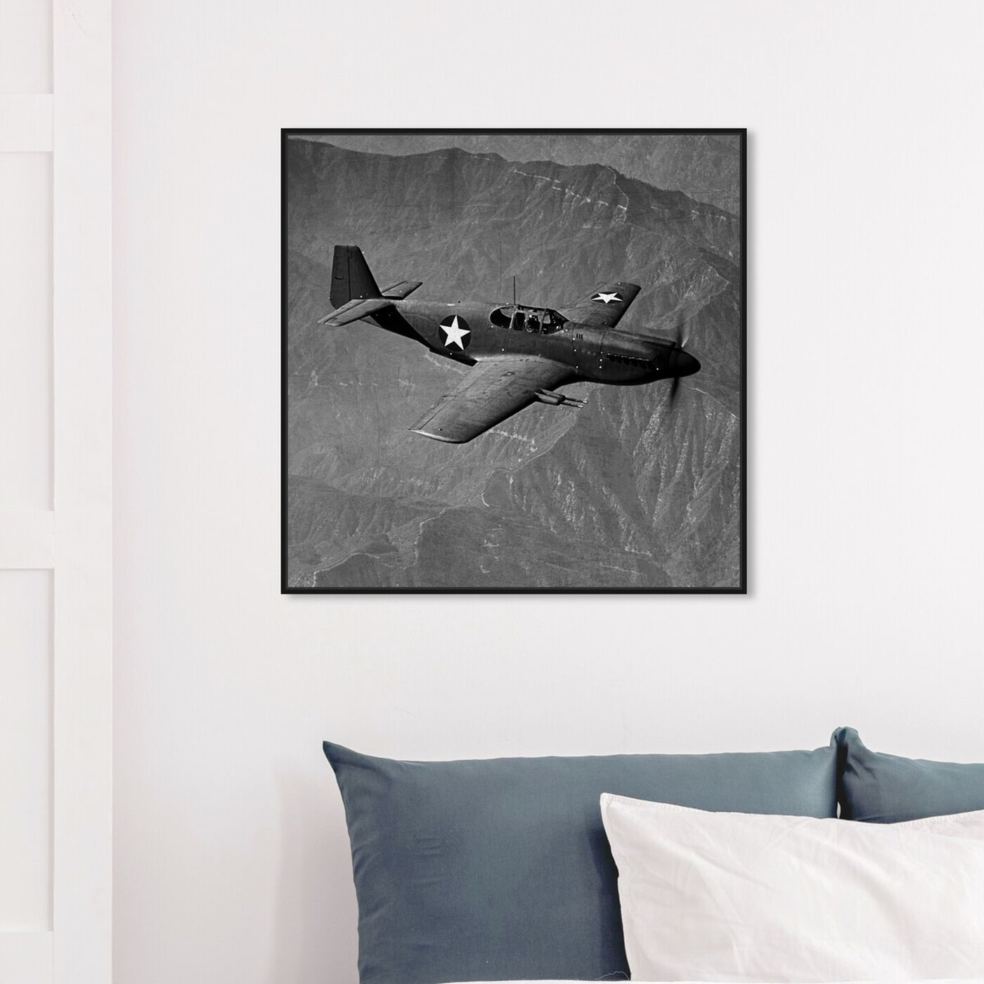Hanging view of Airplanes 3 featuring transportation and airplanes art.