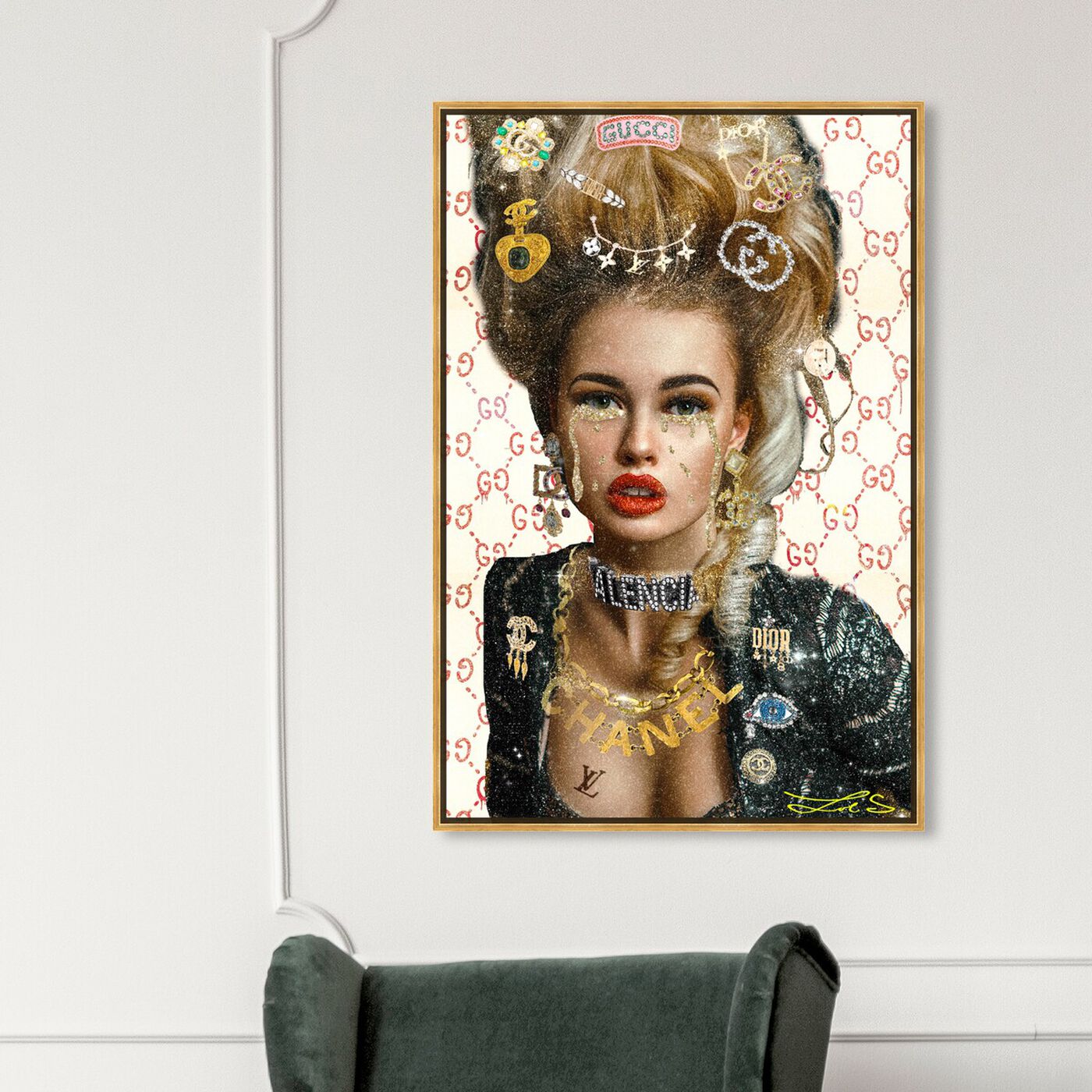 Hanging view of I Dont Do Fashion I Am Fashion featuring fashion and glam and portraits art.