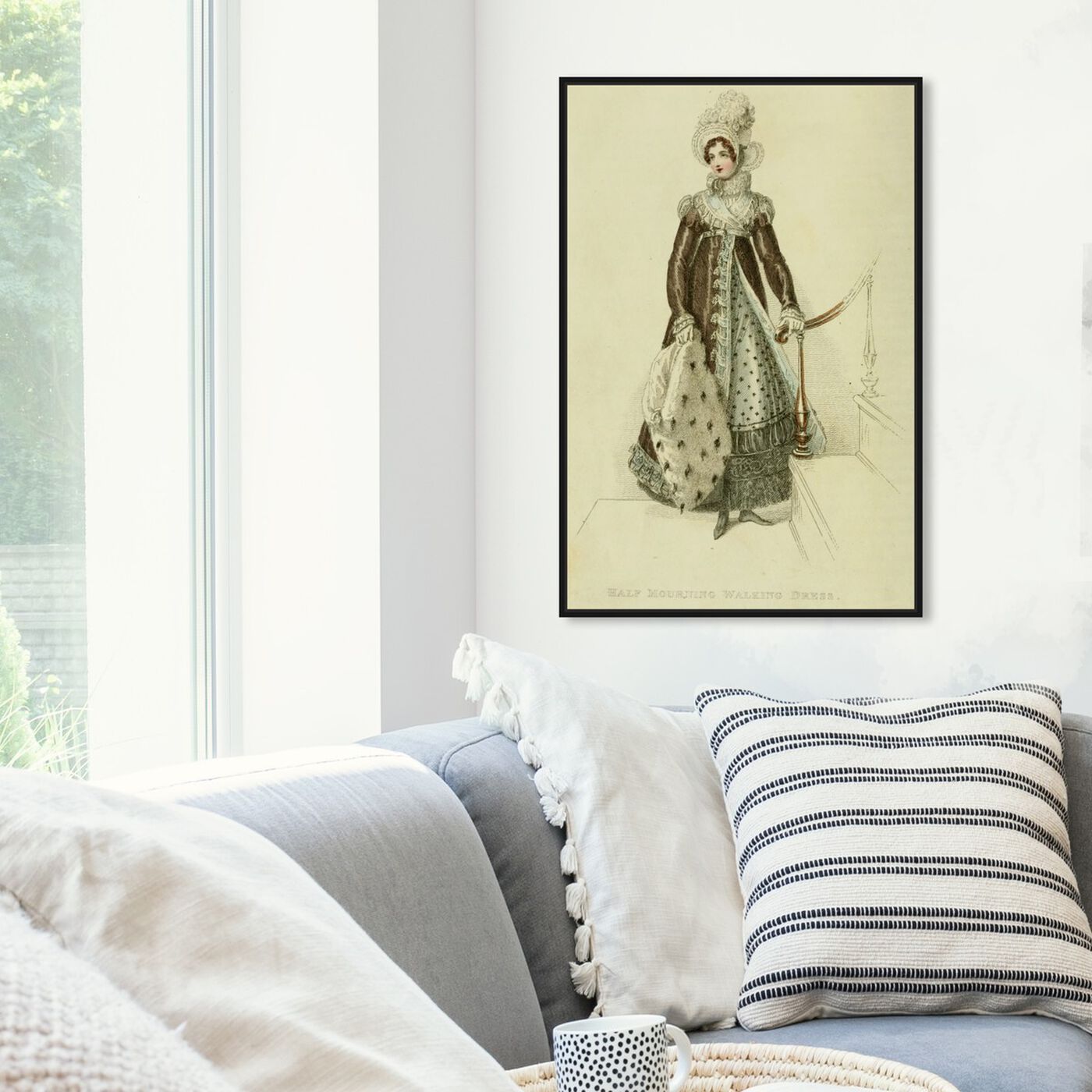 Hanging view of Half Mourning Walking Dress - The Art Cabinet featuring classic and figurative and realism art.