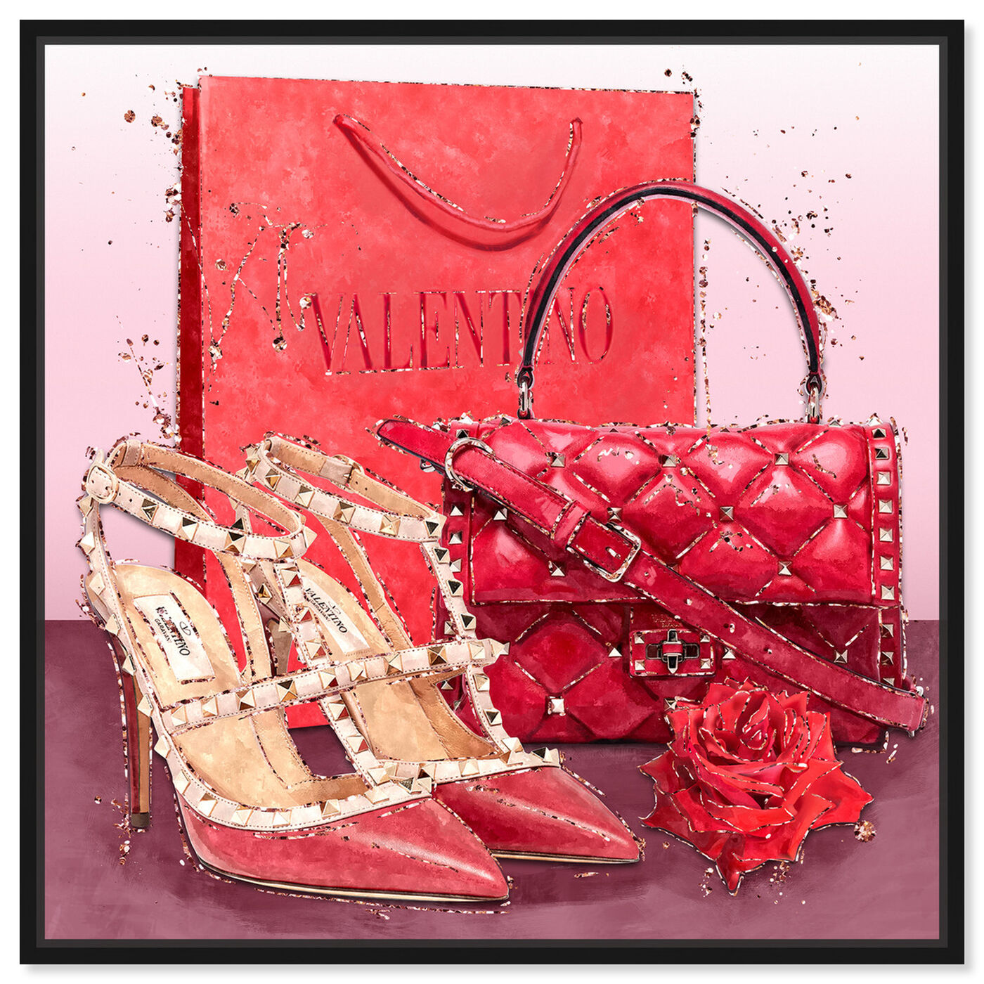 Front view of Passion Red Valentine featuring fashion and glam and shoes art.