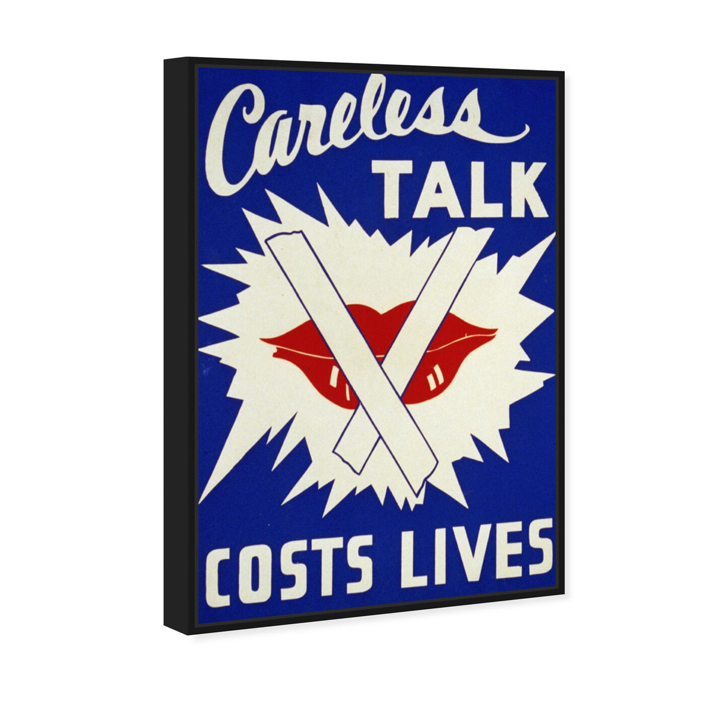 Angled view of Careless Talk featuring advertising and posters art.