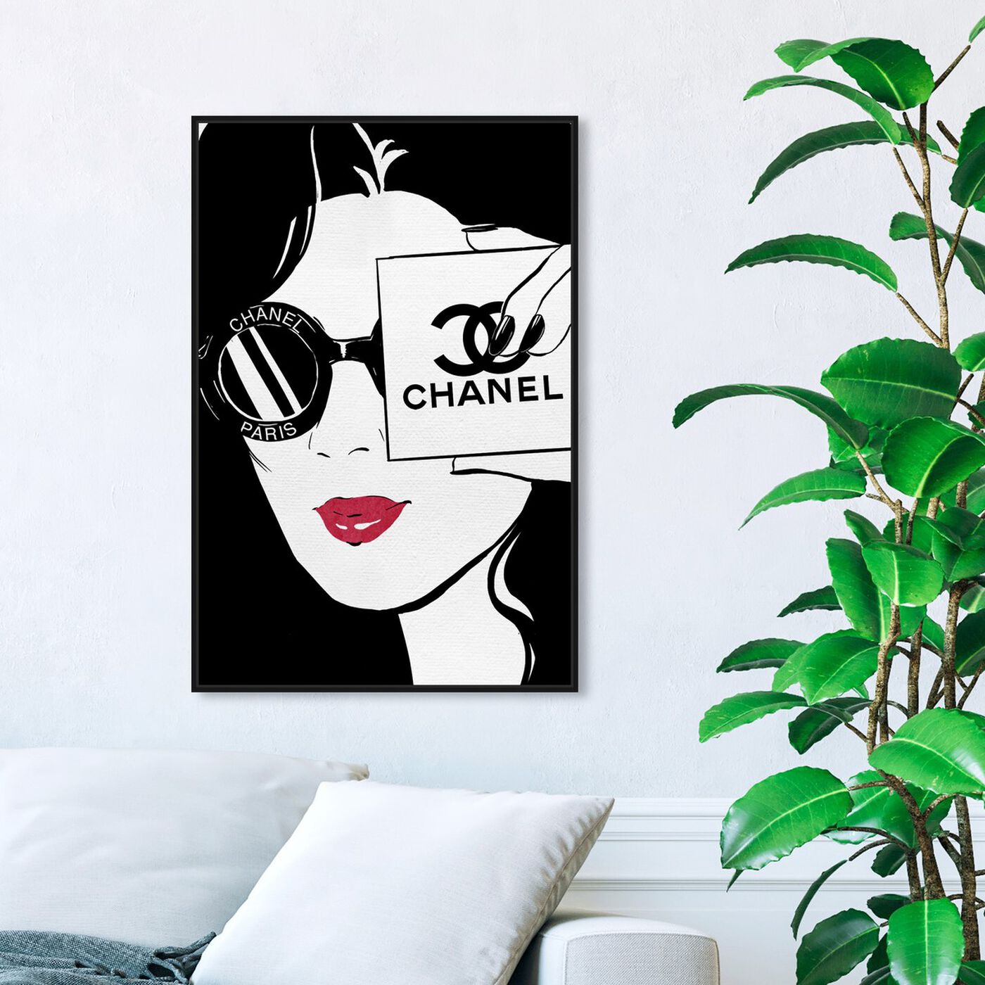 Hanging view of Lipstick Flare featuring fashion and glam and portraits art.