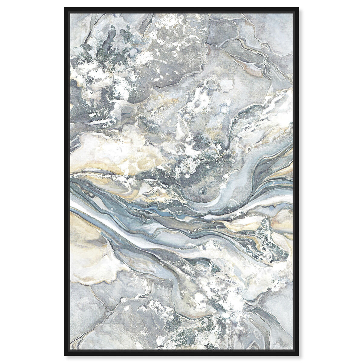 Soft Grey Shadows II | Abstract Wall Art by The Oliver Gal