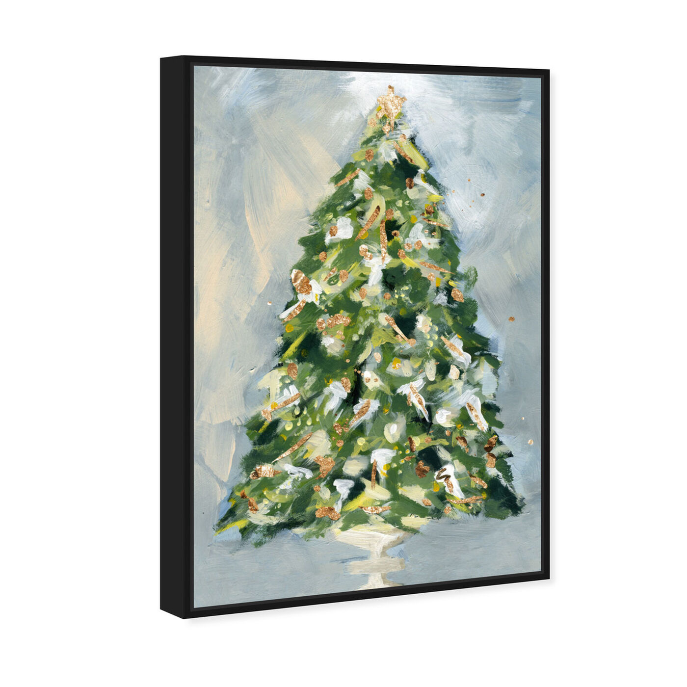 Angled view of Christmas Tree 3 featuring holiday and seasonal and holidays art.