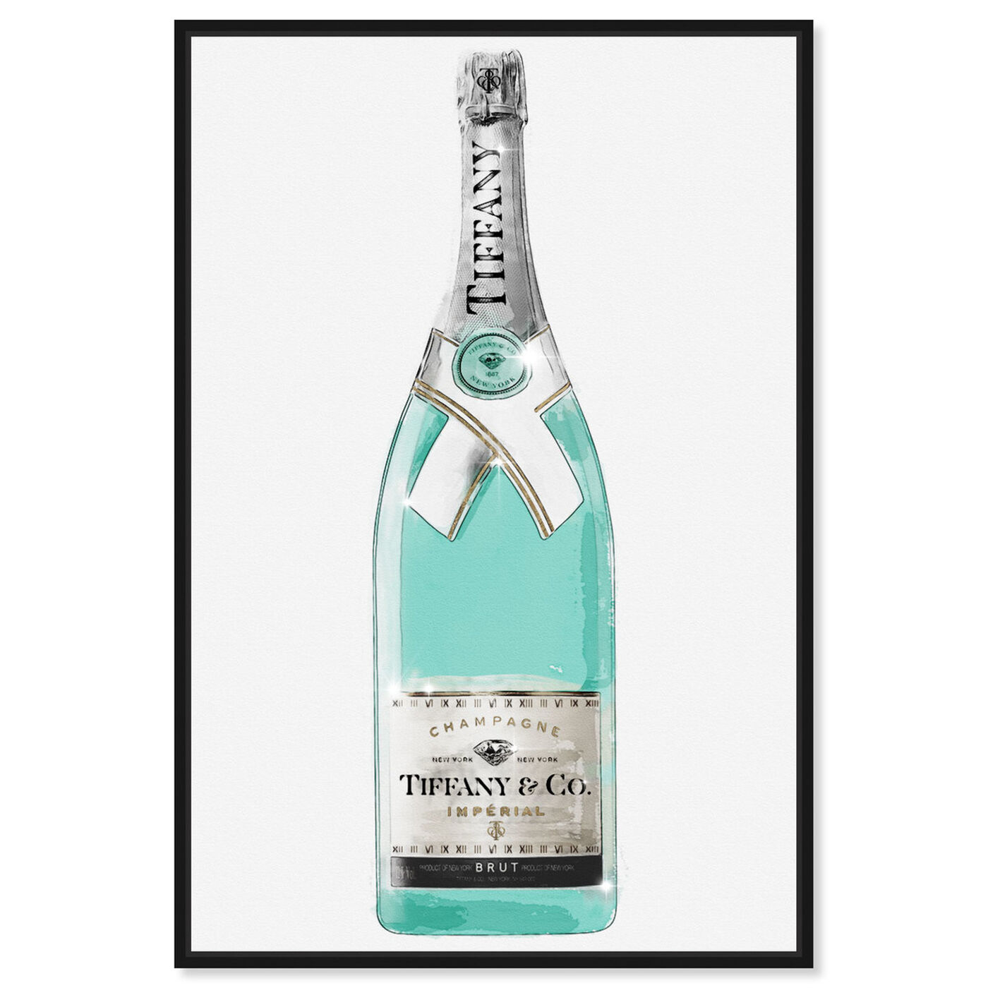 Front view of Priceless Champagne featuring drinks and spirits and champagne art.