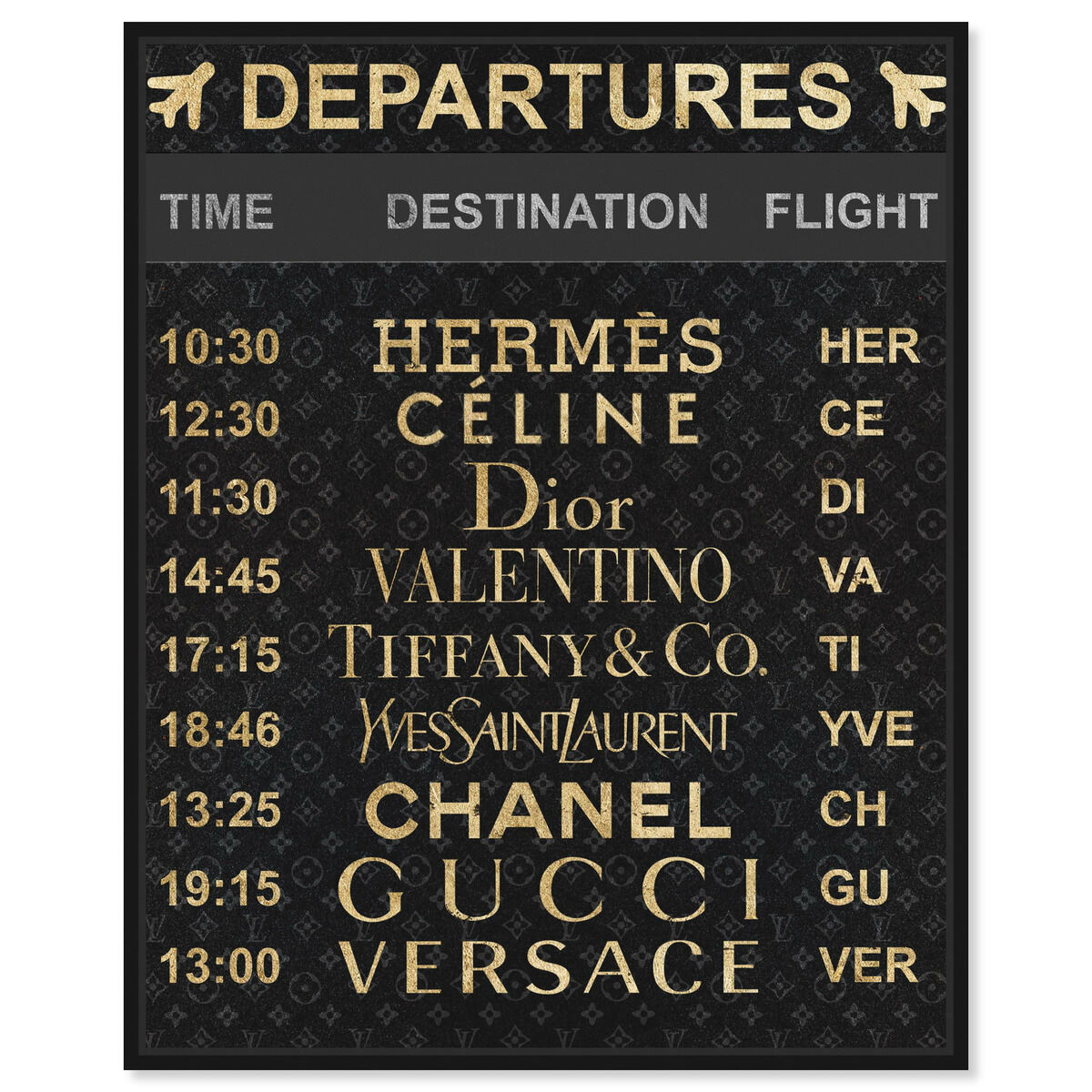 Luxe Departures | Wall Art by The Oliver Gal