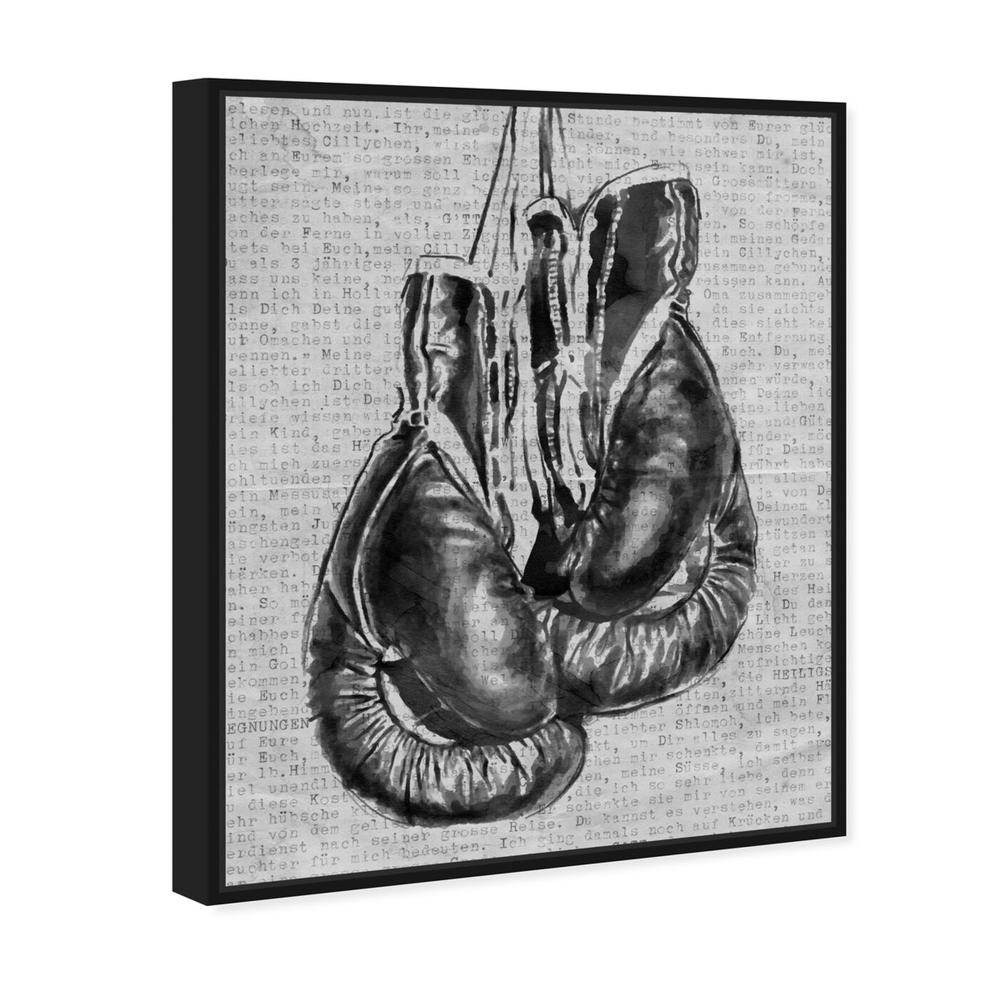 Angled view of Winning Jab featuring sports and teams and boxing art.