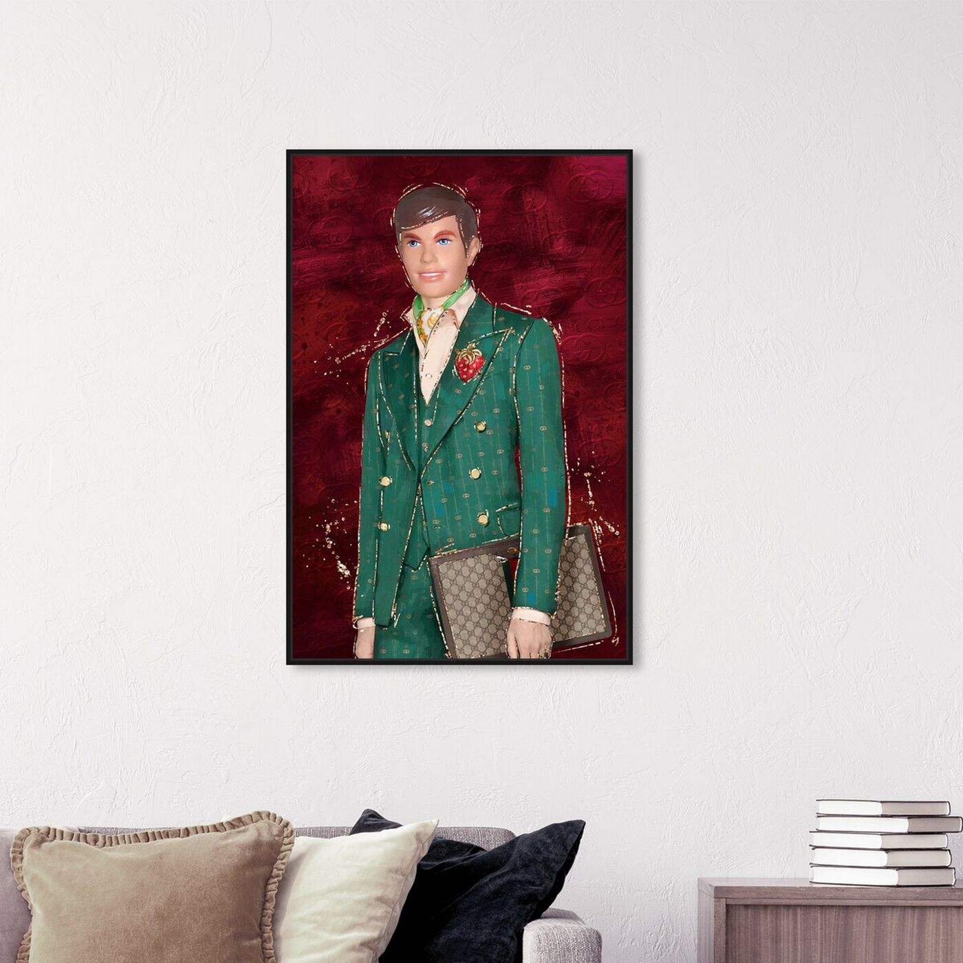 Hanging view of Glam Gentleman Doll featuring fashion and glam and dolls art.