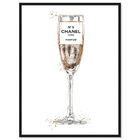 Front view of Glam Bubbly Champagne Perfume White featuring fashion and glam and lifestyle art. image number null