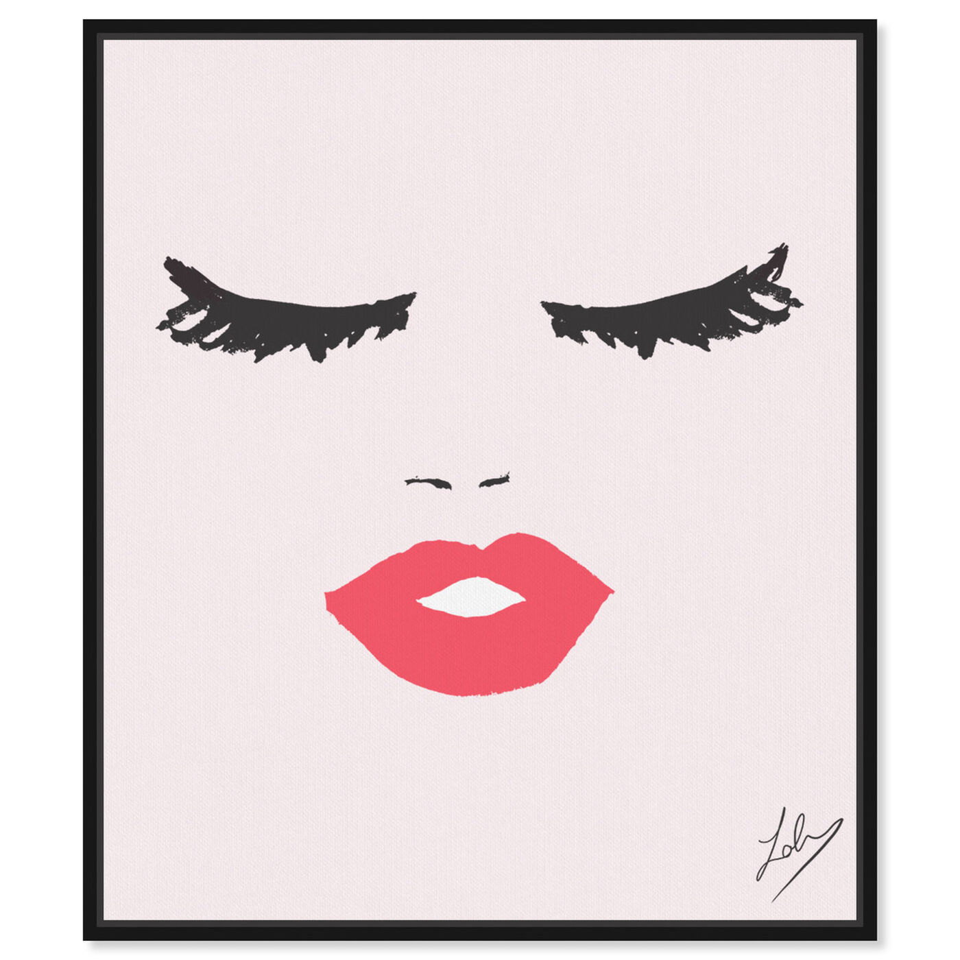 Front view of Fashionista Face featuring fashion and glam and portraits art.