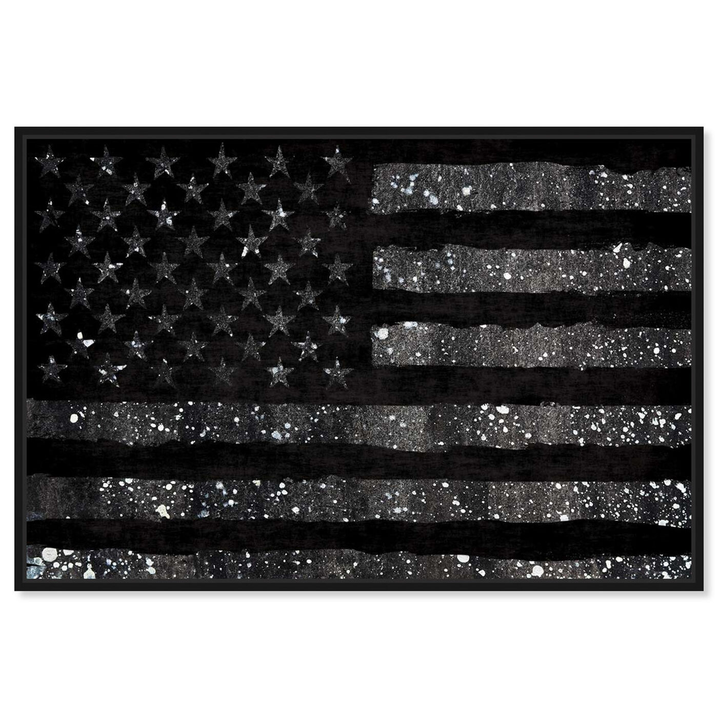 Front view of Rocky Freedom Dark featuring americana and patriotic and us flags art.