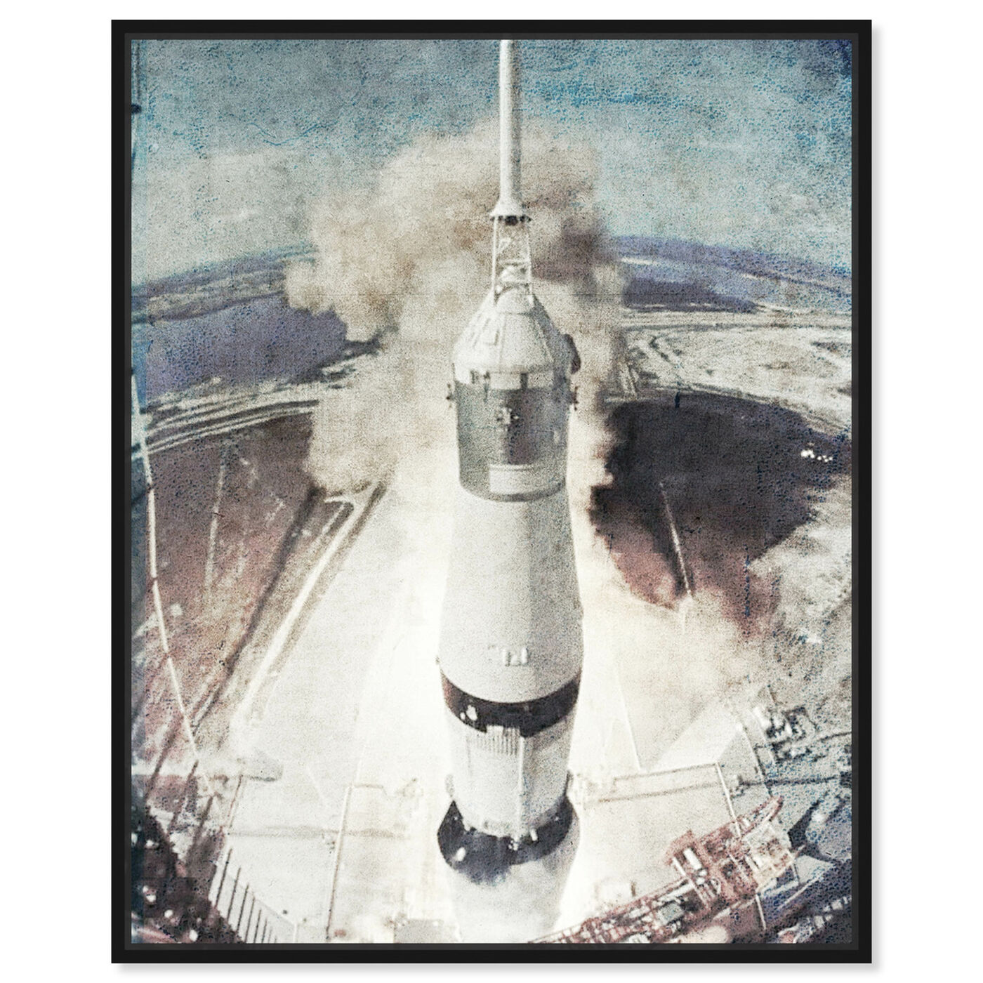 Front view of 321 Lift off featuring astronomy and space and rockets art.