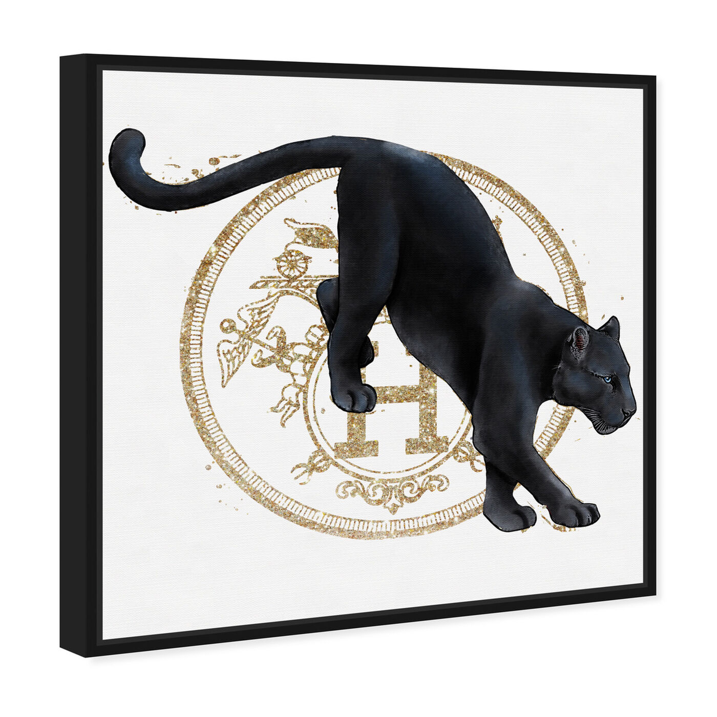 Angled view of French Panther Pounce featuring fashion and glam and lifestyle art.