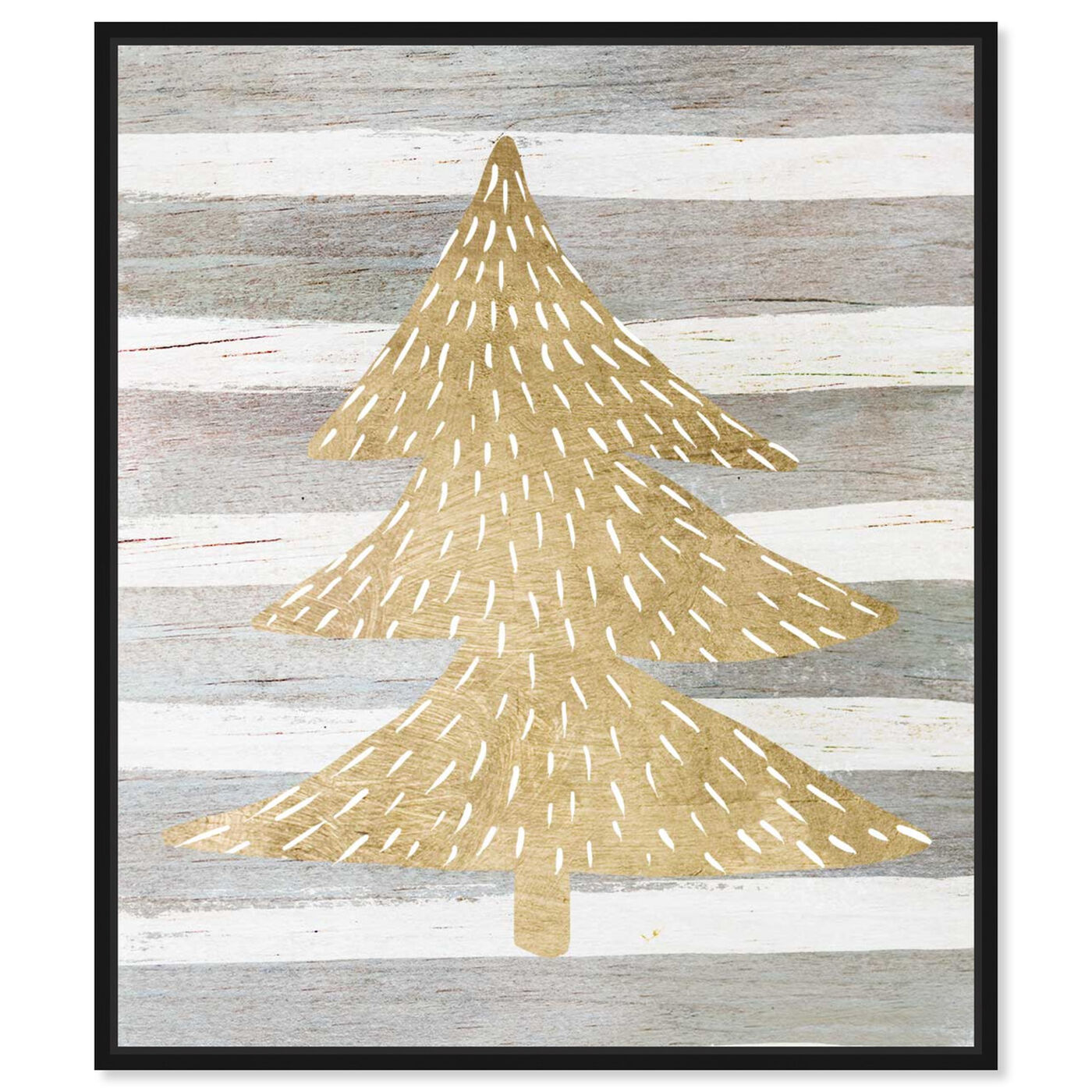 Front view of Gold Tree featuring holiday and seasonal and holidays art.